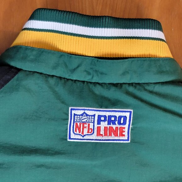Vintage 90s Starter Pro Line NFL Green Bay Packers Pullover Winter Jacket - L - Picture 5 of 15